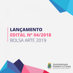 Banner de divulgação do edital do Bolsa Arte